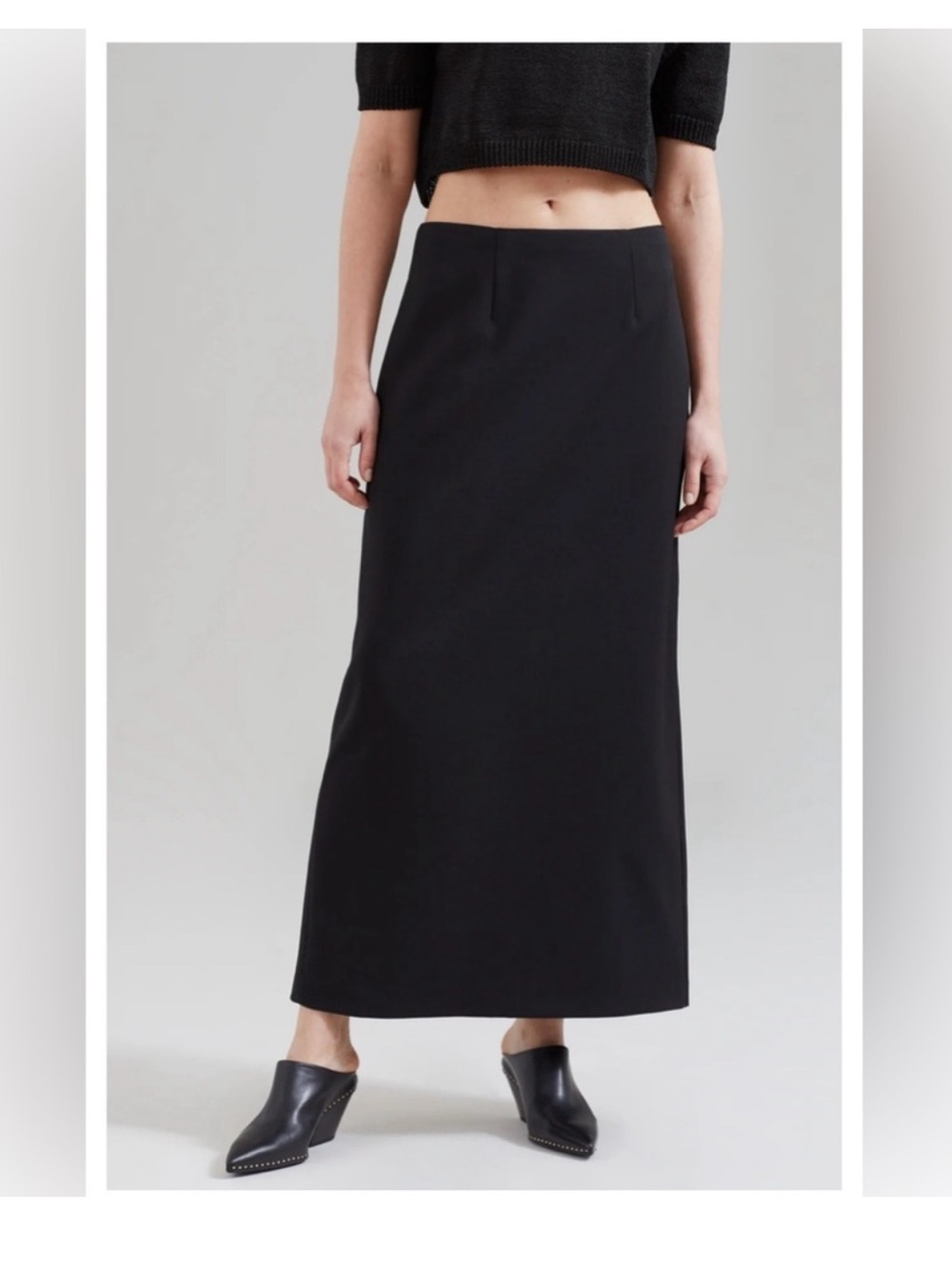The Frankie Shop Black Demi Maxi Pencil Skirt - Picture 5 of 10